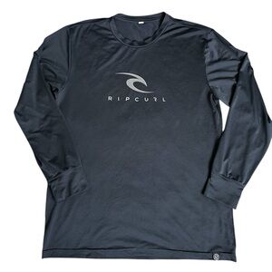 Rip Curl Men’s Long Sleeve Dark Gray UPF 50+ Shirt size Large